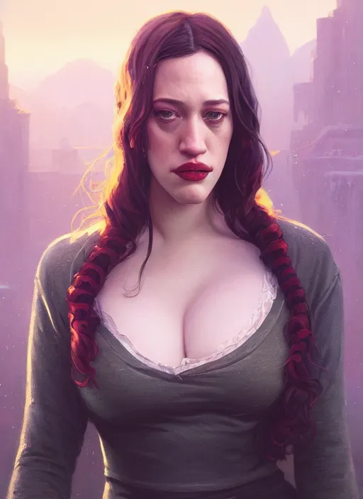 Prompt: Highly detailed portrait of Kat Dennings, in GTA V, Stephen Bliss, unreal engine, fantasy art by Greg Rutkowski, Loish, Rhads, ferdinand knab, Makoto Shinkai and Lois van baarle, ilya kuvshinov, rossdraws, Tom Bagshaw, global illumination, radiant light, detailed and intricate environment