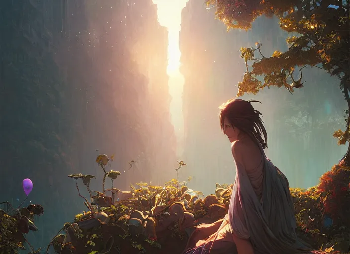 Image similar to highly detailed poster of'i love you ', stephen bliss, unreal engine, fantasy art by greg rutkowski, loish, rhads, ferdinand knab, makoto shinkai and lois van baarle, ilya kuvshinov, rossdraws, tom bagshaw, alphonse mucha, global illumination, radiant light, detailed and intricate environment