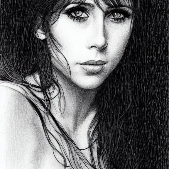 Prompt: a highly detailed portrait of jennifer love hewitt in the style of luis royo and in the style of charles dana gibson.