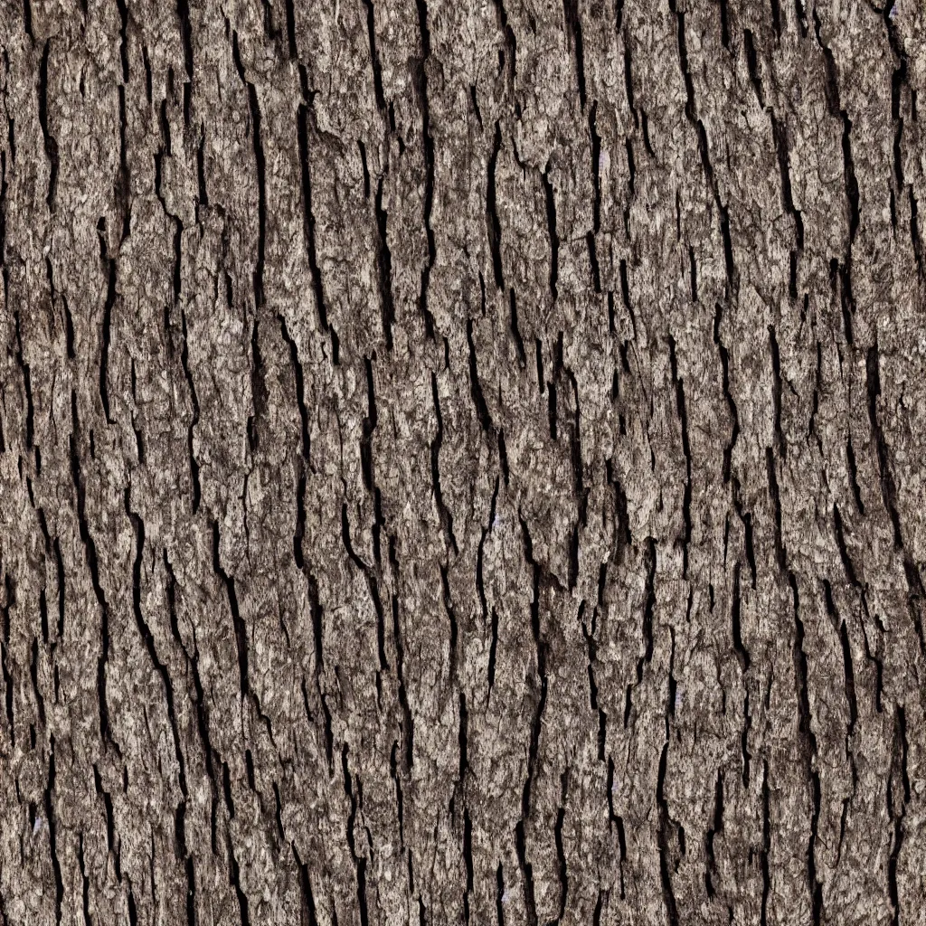 Oak Tree Bark PBR Texture