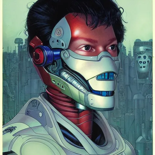 Image similar to 2 0 7 7 autobot sock portrait by charles vess and james jean and erik jones and rhads, inspired by ghost in the shell, beautiful fine face features, intricate high details, sharp, ultradetailed