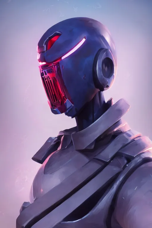 Image similar to epic mask helmet robot ninja portrait stylized as fornite style game design fanart by concept artist gervasio canda, behance hd by jesper ejsing, by rhads, makoto shinkai and lois van baarle, ilya kuvshinov, rossdraws global illumination radiating a glowing aura global illumination ray tracing hdr render in unreal engine 5