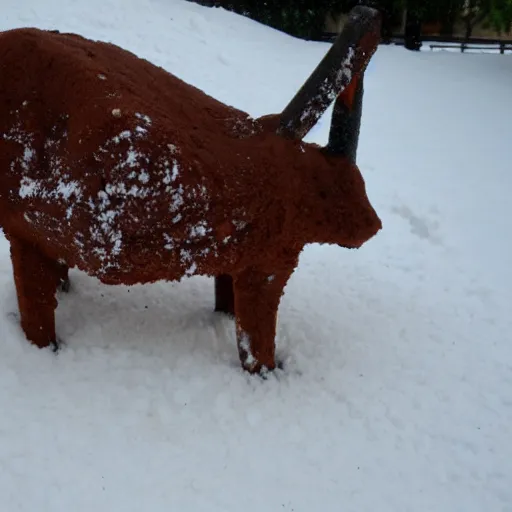 Image similar to slushy made out of brown dirty snow