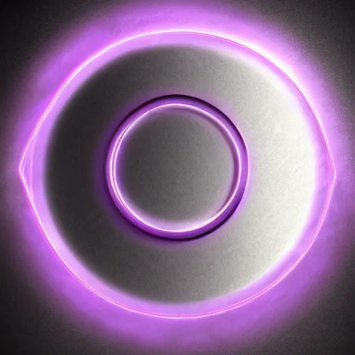 Image similar to digital illustion of a glowing purple energy ringed portal in a gray concrete wall, deviantArt, artstation, artstation hq, hd, 4k resolution