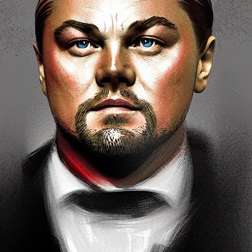 Image similar to portrait of leonardo dicaprio as a russian bolshevik leader vladimir lenin in team fortress 2 style, epic, tragic, military art, fantasy, hd shot, digital portrait, beautiful, artstation, comic style, by artgerm, guy denning, jakub rozalski, magali villeneuve and charlie bowater