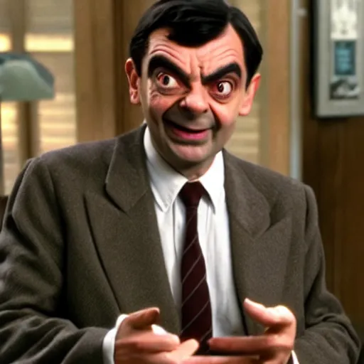 Image similar to mr bean as thanos