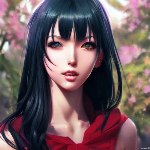 Image similar to realistic detailed semirealism beautiful gorgeous natural cute excited happy Nico Robin 4K high resolution quality artstyle professional artists WLOP, Aztodio, Taejune Kim, Guweiz, Pixiv, Instagram, Artstation