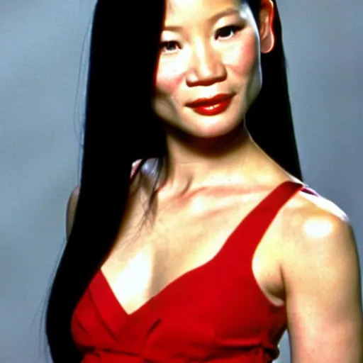 Image similar to young lucy liu