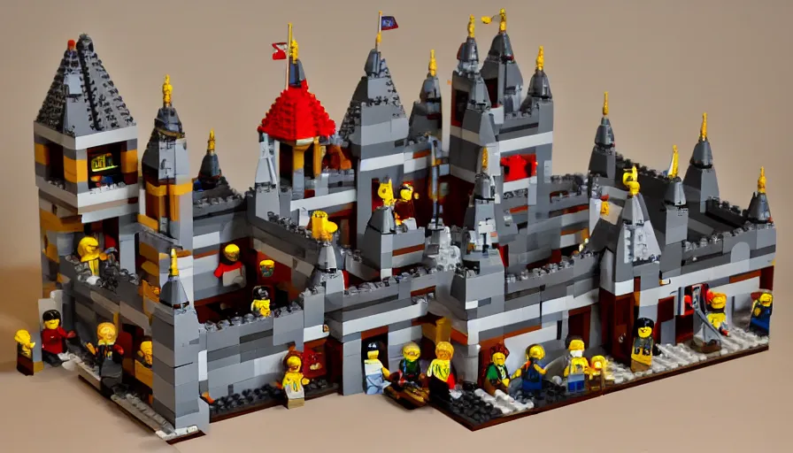 Image similar to lego castle, 8K