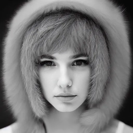 Image similar to a masterpiece portrait photo of a beautiful young woman who looks like an eskimo gal gadot, symmetrical face