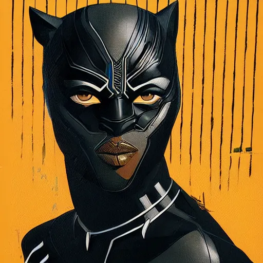 Image similar to Black Panther profile picture by Sachin Teng, asymmetrical, Organic Painting , Matte Painting, geometric shapes, hard edges, graffiti, street art:2 by Sachin Teng:4