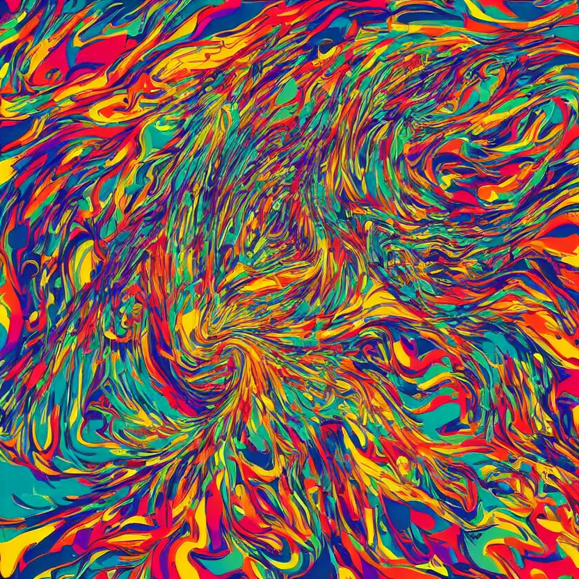 Image similar to beautiful music, digital art in the style of Mad Dog Jones and Jonathan Zawada