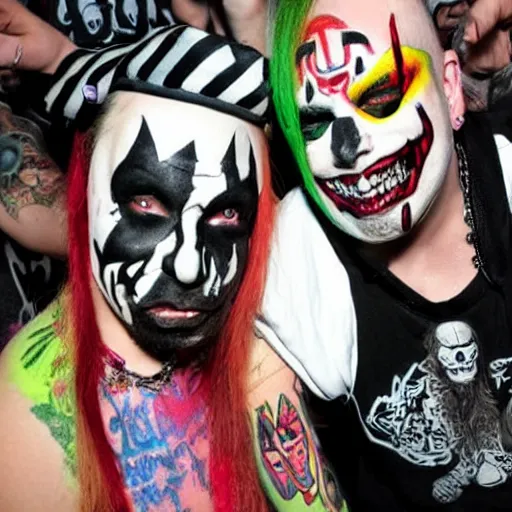 Image similar to juggalos getting wild