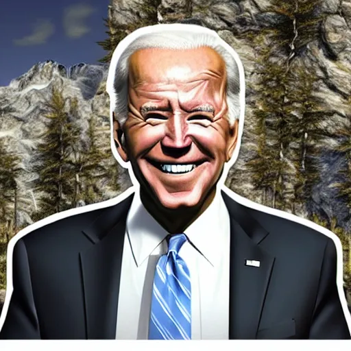 Image similar to joe biden as a skyrim npc