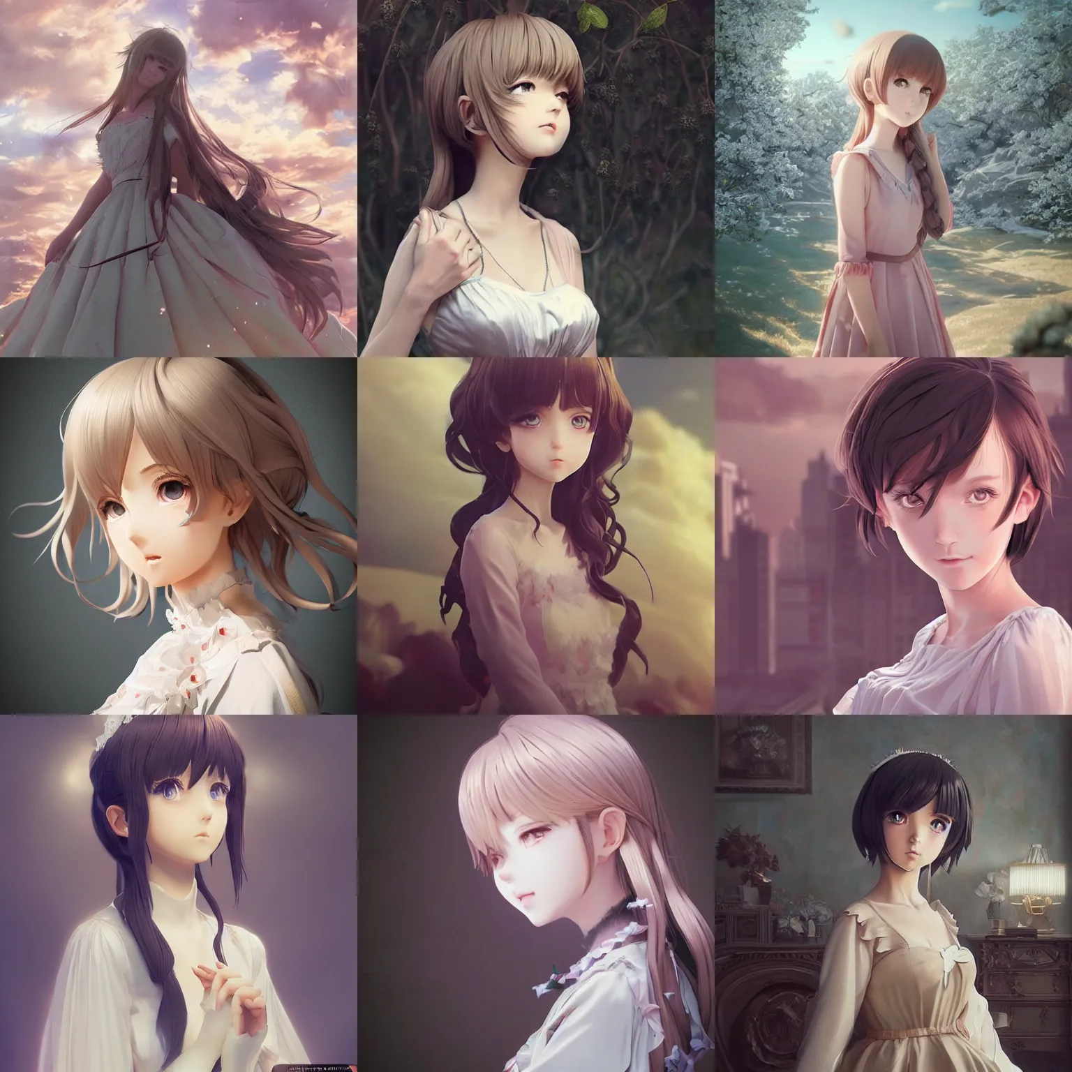 Image similar to instagram photo. insanely detailed. by wlop, ilya kuvshinov, krenz cushart, greg rutkowski, pixiv. zbrush sculpt, octane, maya, houdini, vfx. a gorgeous young anime cg gentle girlish feminine sissy boy with long hairstyle in princess dress, in luxury advertisement. cinematic dramatic atmosphere, sharp focus, volumetric lighting