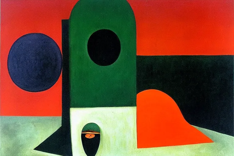 Image similar to born under a bad sign, watches, radios, good luck and trouble are my only friends, colors white!!!!!!!, orange, dark green, dark blue!! abstract oil painting, by leonara carrington, by rene magritte