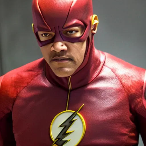 Image similar to Laurence Fishburne as the flash