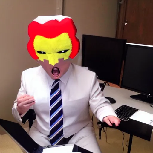 Prompt: donald trump dressed as a pc gamer very kawaii