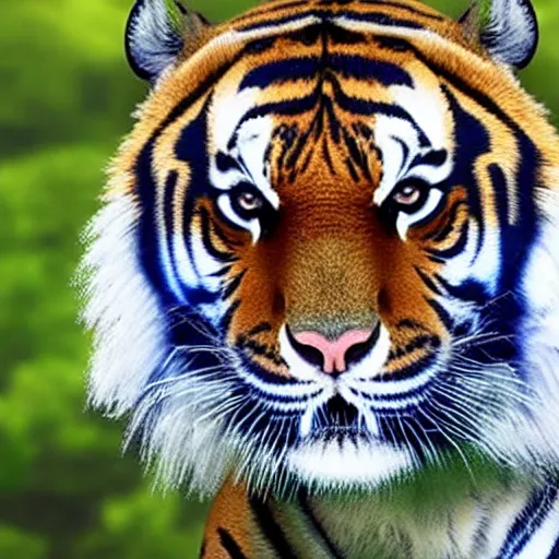 Image similar to a tiger wearing a vr headset