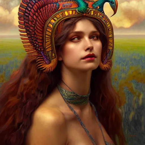 Image similar to a quetzalcoatl, diffuse lighting, fantasy, intricate, elegant, highly detailed, lifelike, photorealistic, digital painting, artstation, illustration, concept art, smooth, sharp focus, art by john collier and albert aublet and krenz cushart and artem demura and alphonse mucha