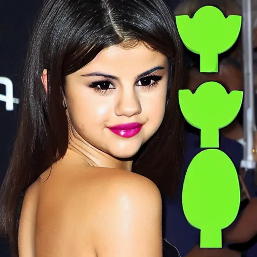 Image similar to selena gomez as celery