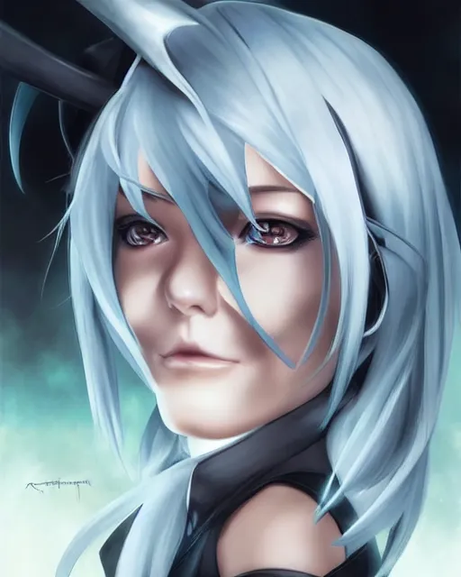 Image similar to beautiful portrait of a Witch who looks like Esdeath, Akame Ga Kill anime character design by Ross Tran, artgerm detailed, soft lighting