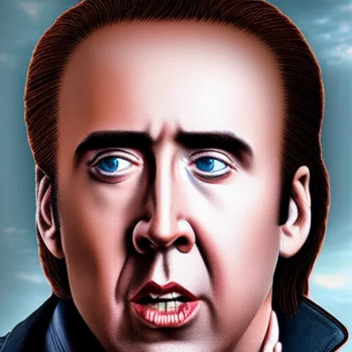 Prompt: Nicolas Cage as Star Lord from Guardians of the Galaxy