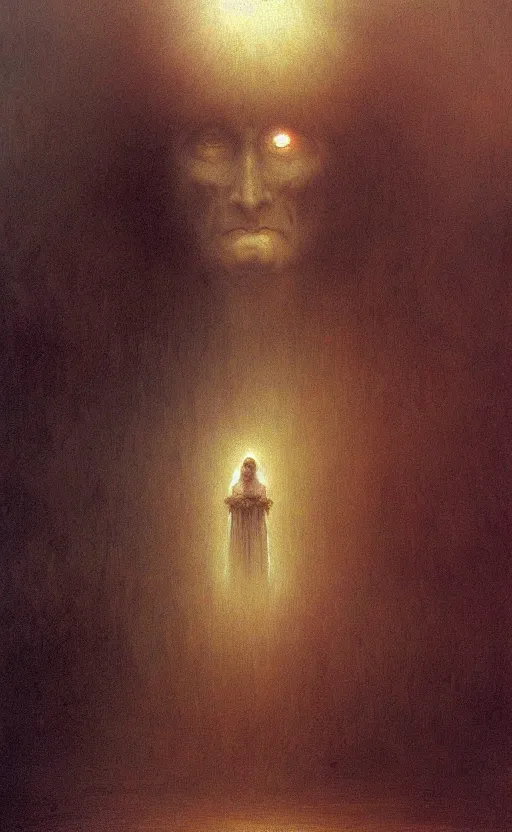 Image similar to storm ghost wizard, wayne barlow, beksinski, bouguereau