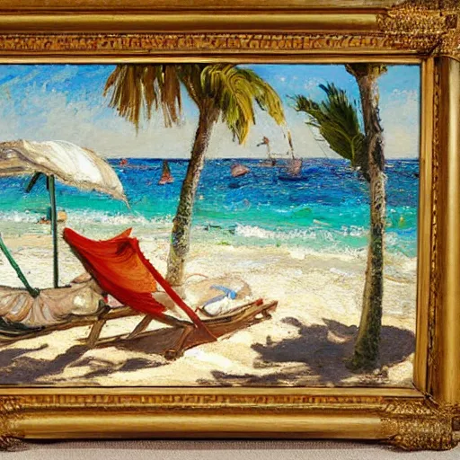 Prompt: rich and indulgent oil paint impasto reliefs, happy italian beach scene, an artwork by charles w. bartlett and jackson pollack and colin campbell cooper