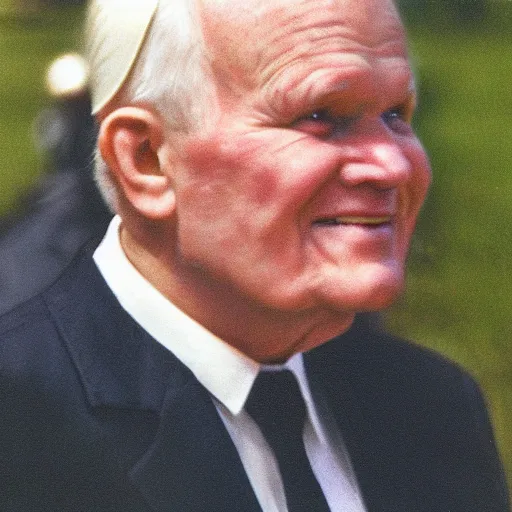 Image similar to john paul ii in fortnite