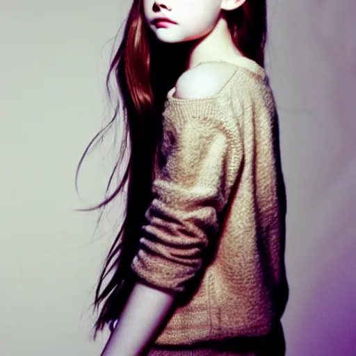 Prompt: aesthetic portrait of mackenzie foy