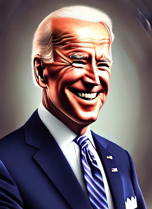 Image similar to photo of joe biden in the style of stefan kostic, realistic, sharp focus, 8 k high definition, insanely detailed, intricate, elegant, art by stanley lau and artgerm