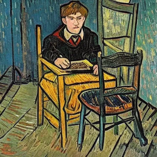 Image similar to harry potter painting by van gogh