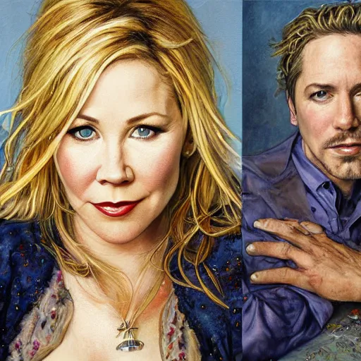 Prompt: Christina Applegate, by Mark Brooks, by Donato Giancola, by Fiona Stephenson, by Yoann Lossel