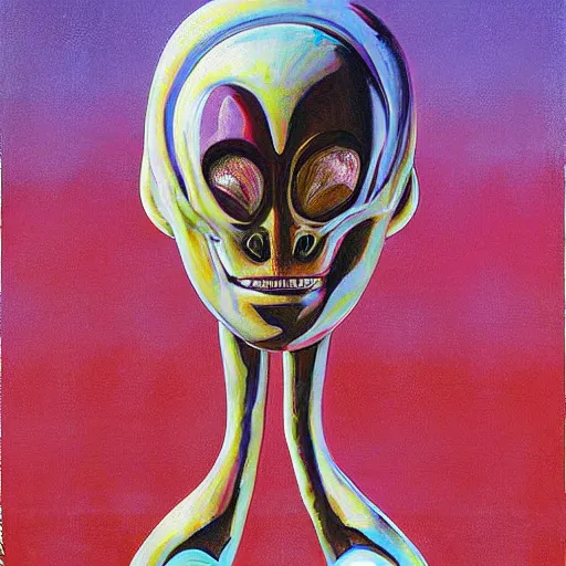 Image similar to alien by wayne thiebaud