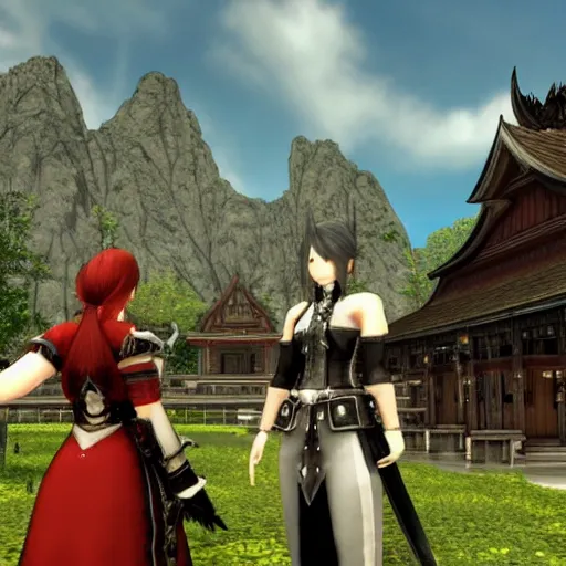 Image similar to Screenshot taken from FFXIV. Final Fantasy 14 screenshot.