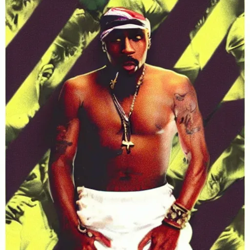 Image similar to a photo of 2 pac if he was a white male and blew up the rap industry.