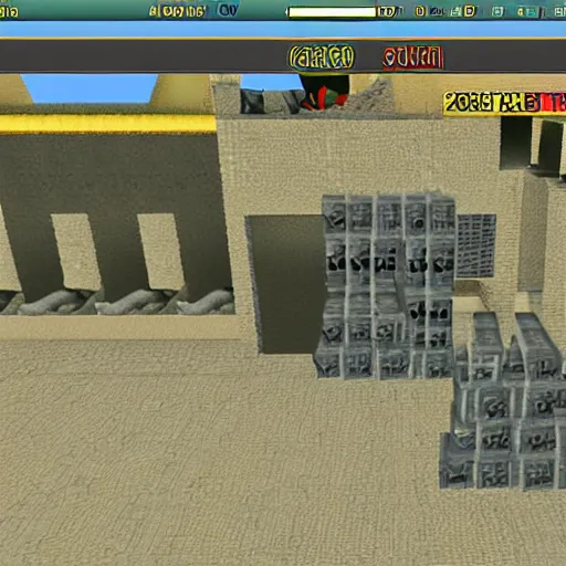 Prompt: a screenshot from cement mixing simulator 2 0 0 3