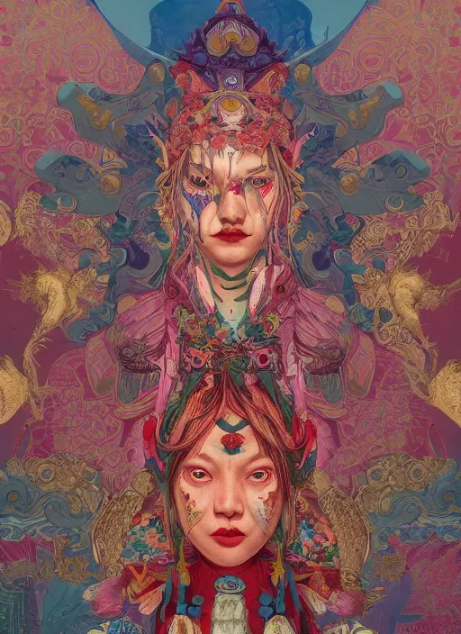 Prompt: tibetan :: by Martine Johanna and Simon Stålenhag and Chie Yoshii and Casey Weldon and Guillermo del toro :: ornate, dynamic, particulate, rich colors, intricate, elegant, highly detailed, centered, artstation, smooth, sharp focus, octane render, 3d