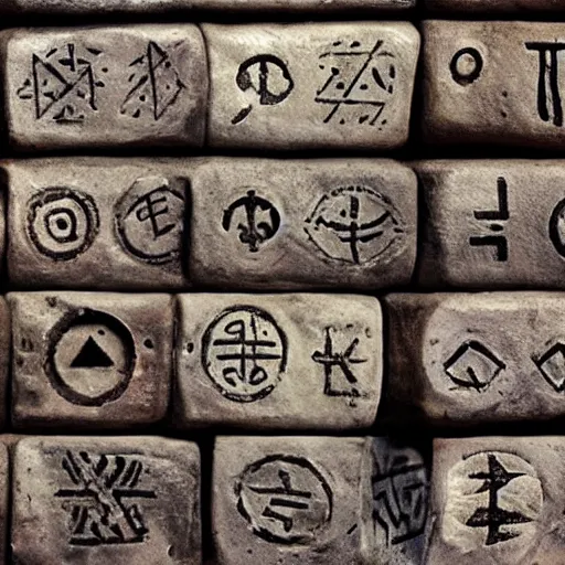 Prompt: ancient runes