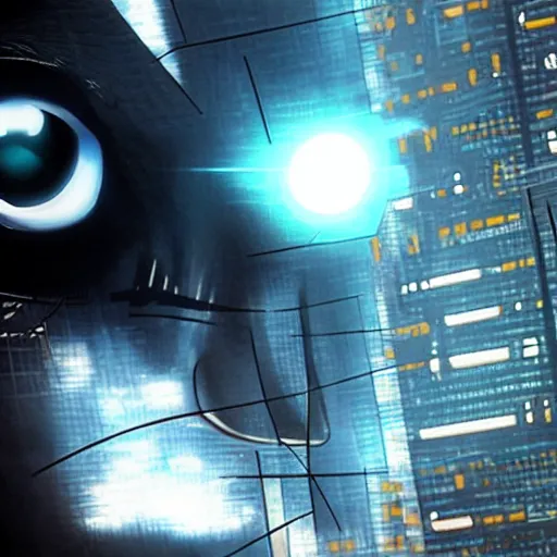 Image similar to the cybernetic eye, cyberpunk