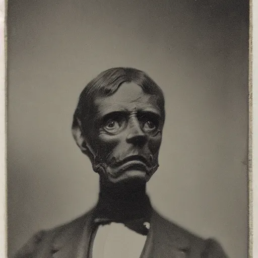 Prompt: 19th century portrait photographs of aliens
