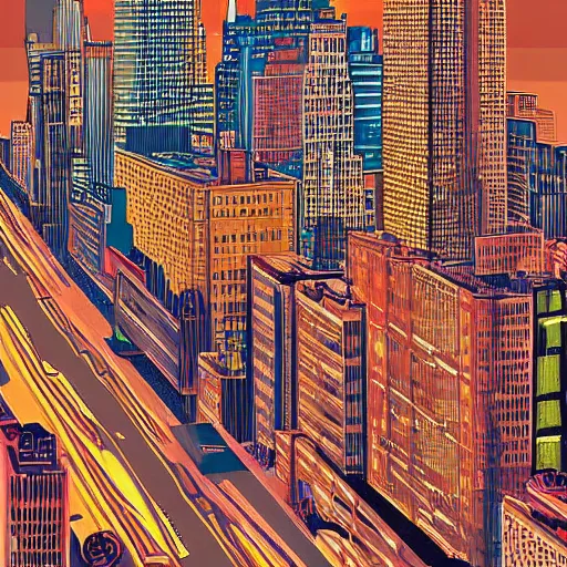 Image similar to Digital art of New York City on Mars home to 80 million people, grainy 80's style retro futuristic art