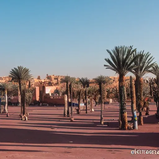Prompt: Futuristic marrakech