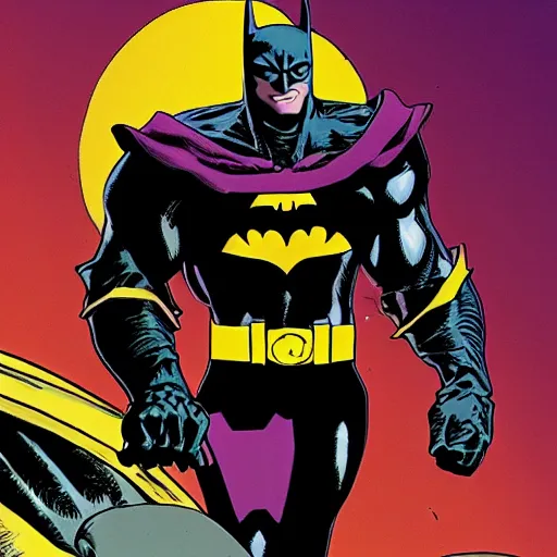 Image similar to The Maxx in a Batman suit
