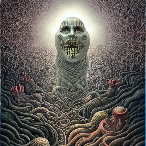 Image similar to SIRENS by jacek yerka, alex gray, zdzisław beksiński, dariusz zawadzki, jeffrey smith and h.r. giger, oil on canvas, 8k highly professionally detailed, trending on artstation