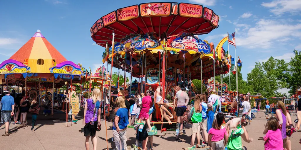 Image similar to fair rides petting zoo grizzly focus photography