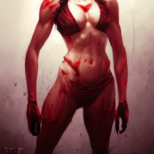 Prompt: portrait of remy lacroix, sexy muscular upper body in bloody business suit, blood red eyes, vampire fangs, fantasy, intricate, elegant, highly detailed, digital painting, artstation, concept art, matte, sharp focus, illustration, art by aenaluck and roberto ferri and greg rutkowski, epic fantasy, digital painting