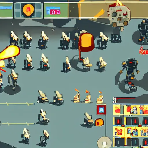 Image similar to game about killing robots