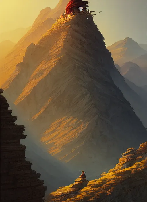 Image similar to highly detailed portrait tibet mountain, stephen bliss, unreal engine, fantasy art by moebius greg rutkowski, loish, rhads, ferdinand knab, makoto shinkai and lois van baarle, ilya kuvshinov, rossdraws, tom bagshaw, global illumination, radiant light, detailed and intricate environment